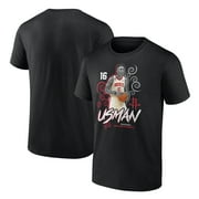 Men's Fanatics Branded Usman Garuba Black Houston Rockets Player Name & Number Competitor T-Shirt
