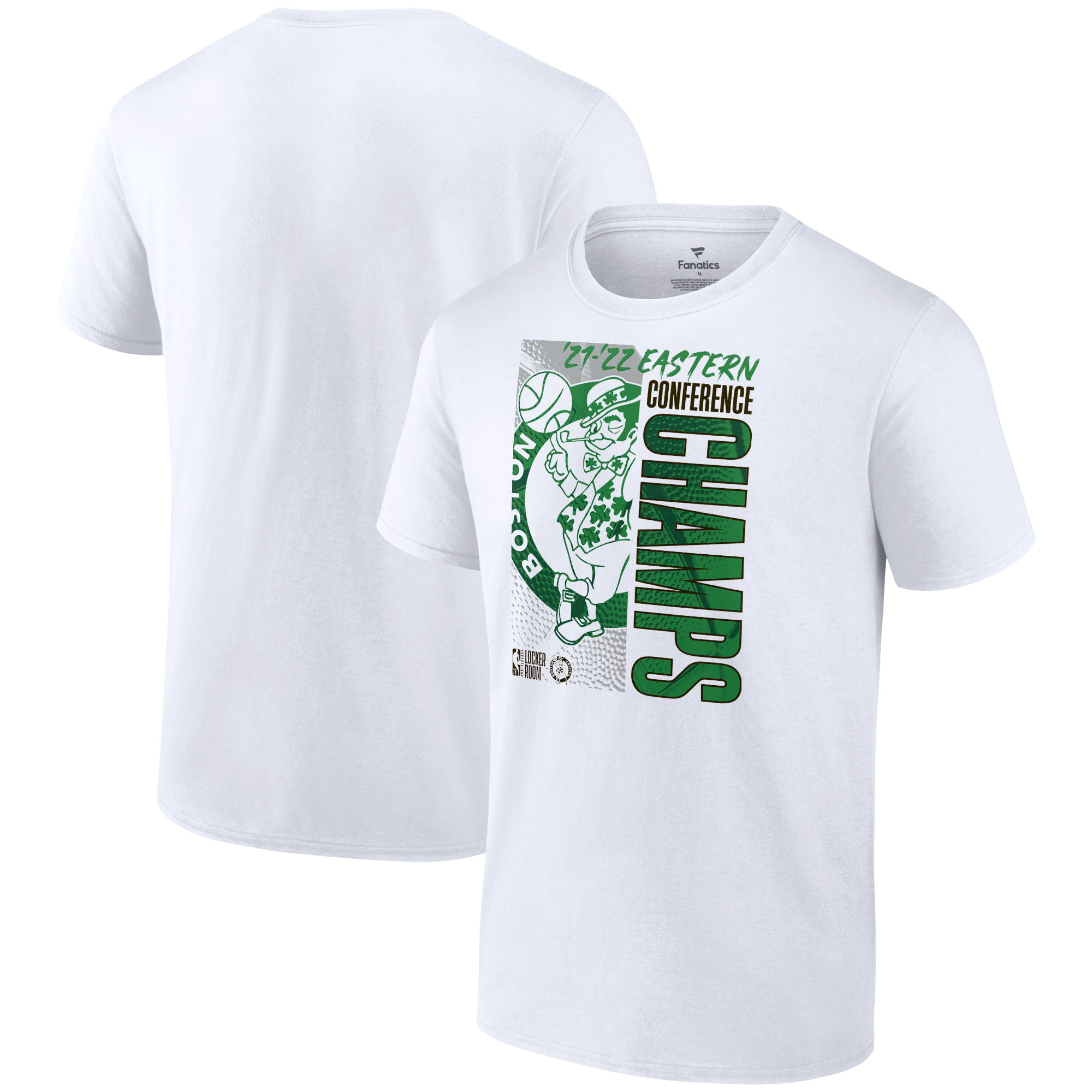 Men's Fanatics Branded White Boston Celtics 2022 Eastern Conference  Champions Locker Room T-Shirt 