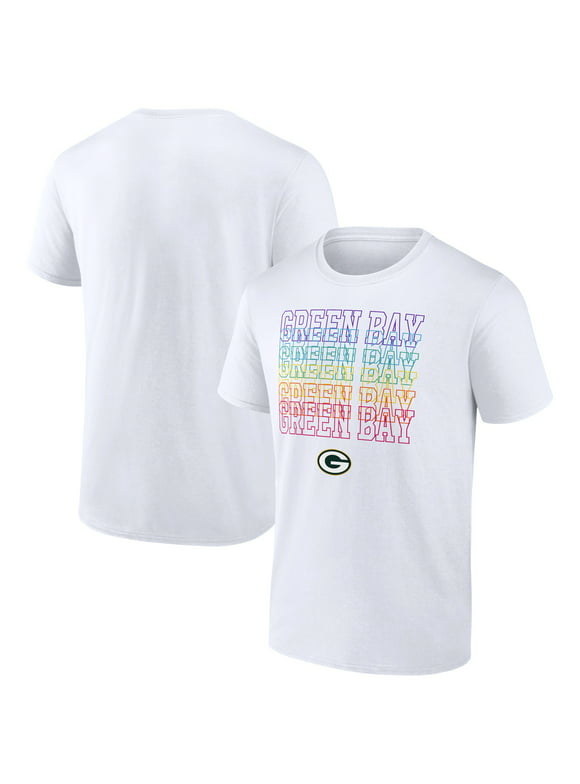 Men's Fanatics Branded White Green Bay Packers City Pride Logo T-Shirt