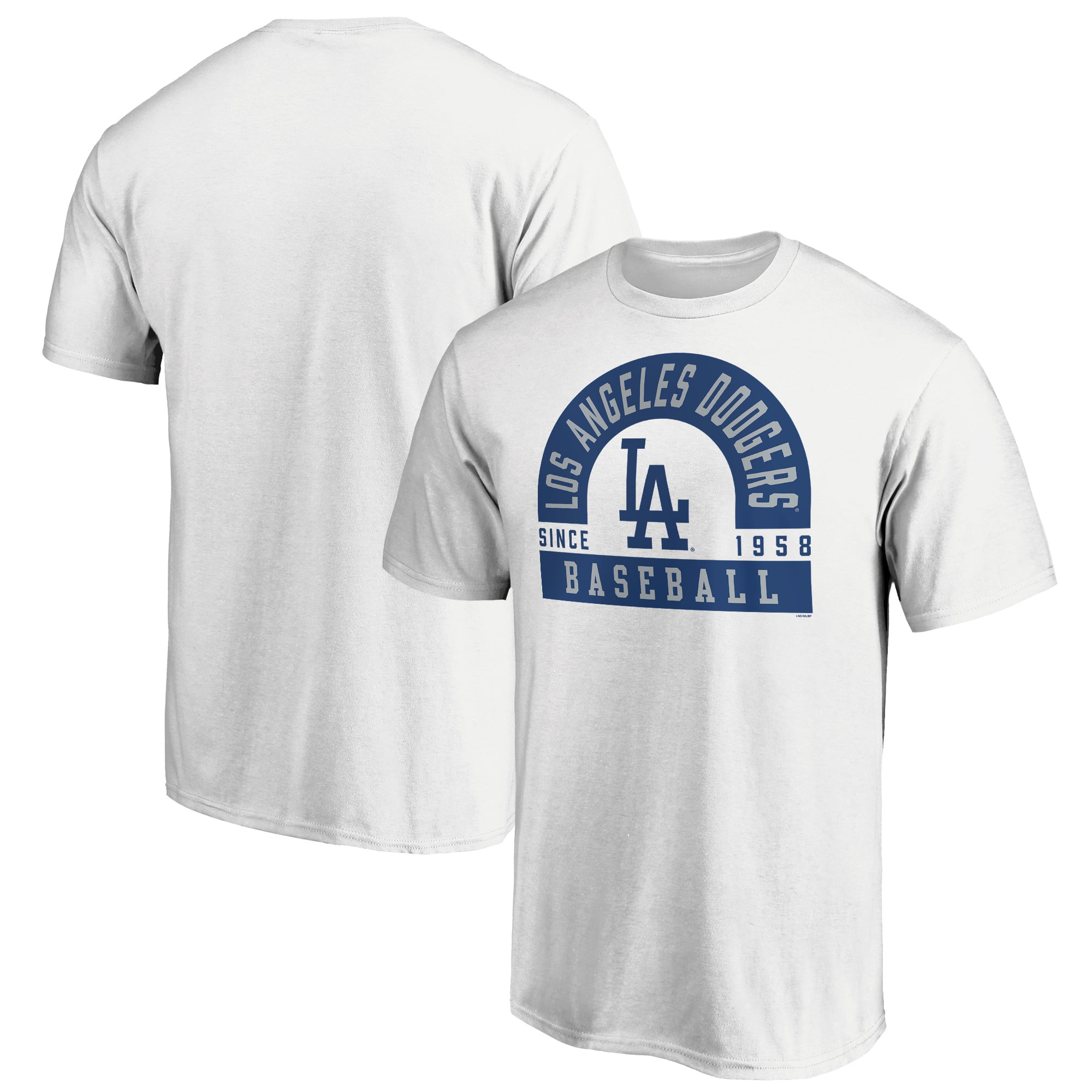 Men's Fanatics Branded White Los Angeles Dodgers Prime Pass T-Shirt 