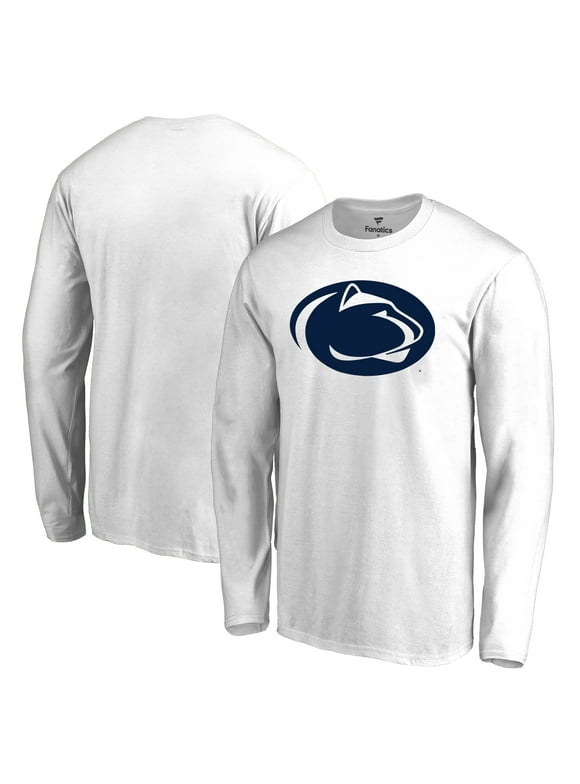 Men's Fanatics Branded White Penn State Nittany Lions Primary Logo Long Sleeve T-Shirt