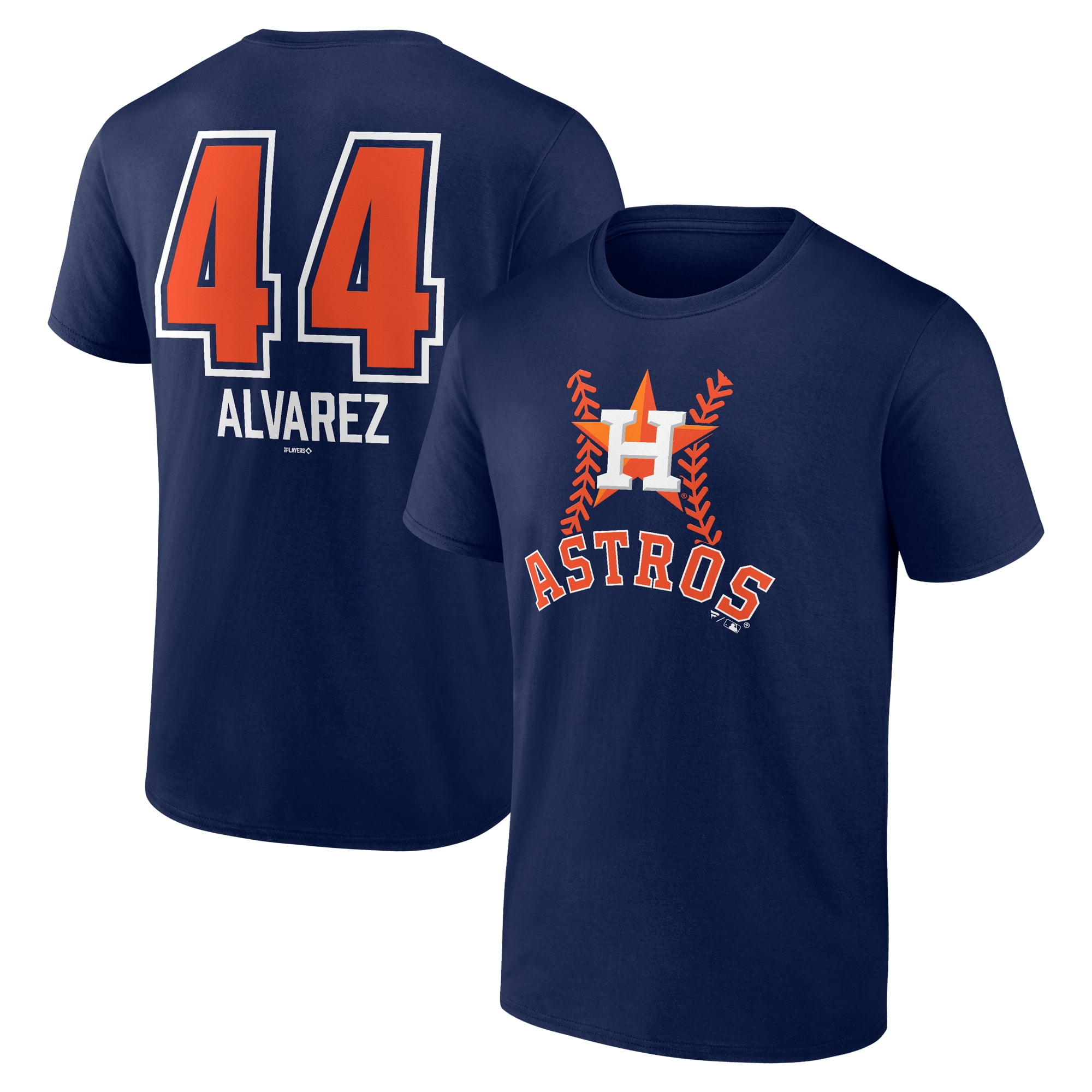 Men s Yordan Alvarez Navy Houston Astros Fastball Player Name Number T Shirt Walmart