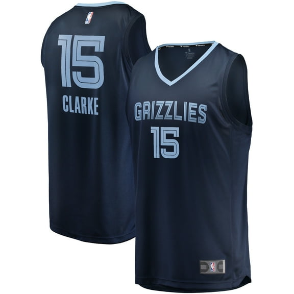 Men's Fanatics Brandon Clarke Navy Memphis Grizzlies Fast Break Replica Jersey - Icon Edition