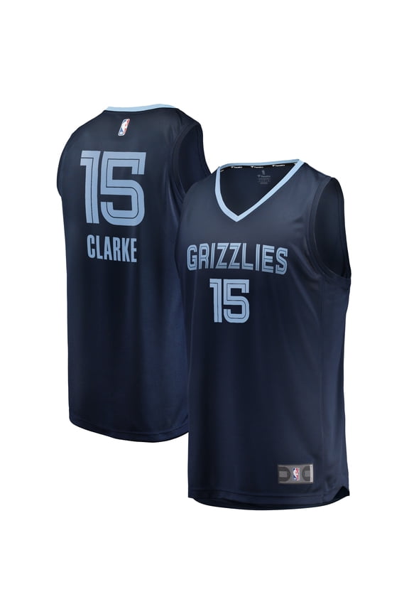 Men's Fanatics Brandon Clarke Navy Memphis Grizzlies Fast Break Replica Jersey - Icon Edition