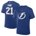 thumbnail image 1 of Men's Fanatics Brayden Point Blue Tampa Bay Lightning Authentic Stack Name & Number T-Shirt, 1 of 3