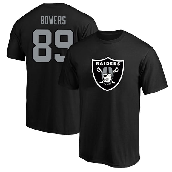 Men's Fanatics Brock Bowers Black Las Vegas Raiders Big & Tall Player Name & Number T-Shirt