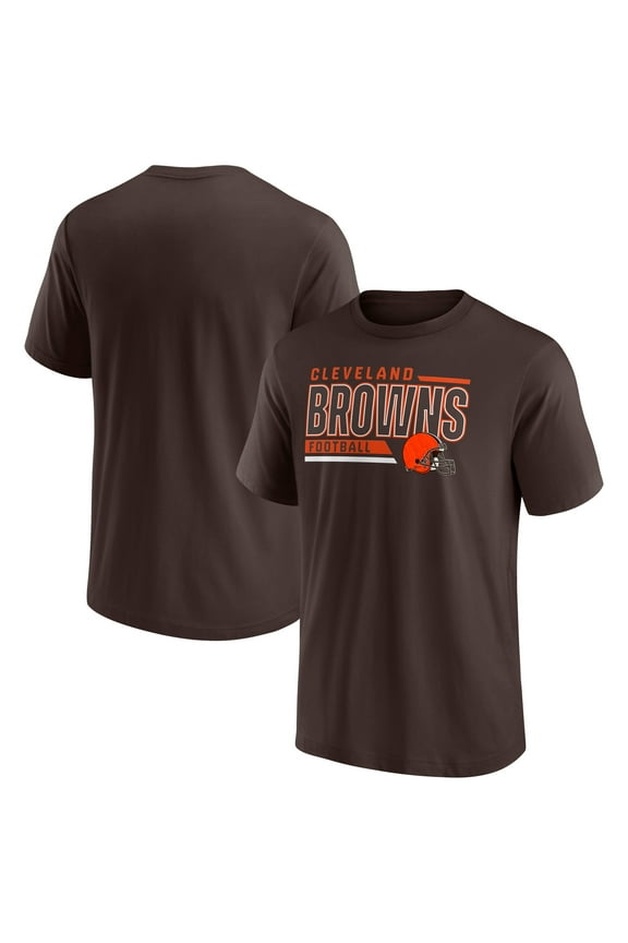 Men's Fanatics Brown Cleveland Browns Crew Neck T-Shirt