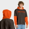 thumbnail image 1 of Men's Fanatics Brown Cleveland Browns Helmet Retro Pullover Hoodie, 1 of 7