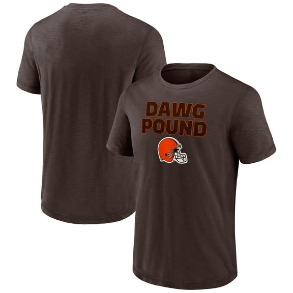 Men's-Fanatics  Brown Cleveland Browns Slub Short Sleeve T-Shirt