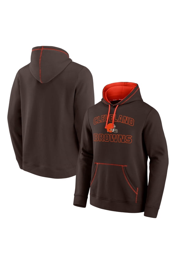 Men's Fanatics Brown Cleveland Browns Tiebreaker Pullover Hoodie