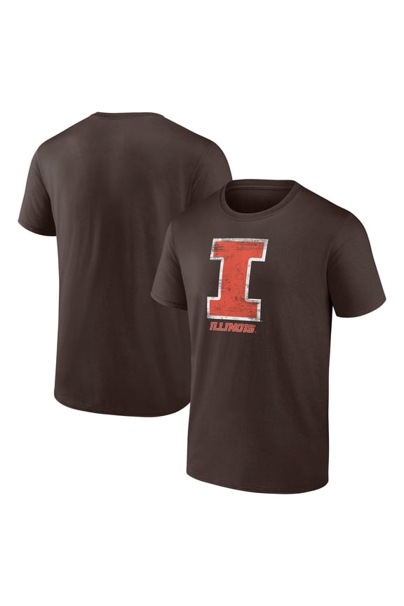 Men's Fanatics Brown Illinois Fighting Illini Express T-Shirt