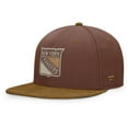 thumbnail image 1 of Men's Fanatics Brown New York Rangers Fall Leaves Acreage Snapback Hat, 1 of 4