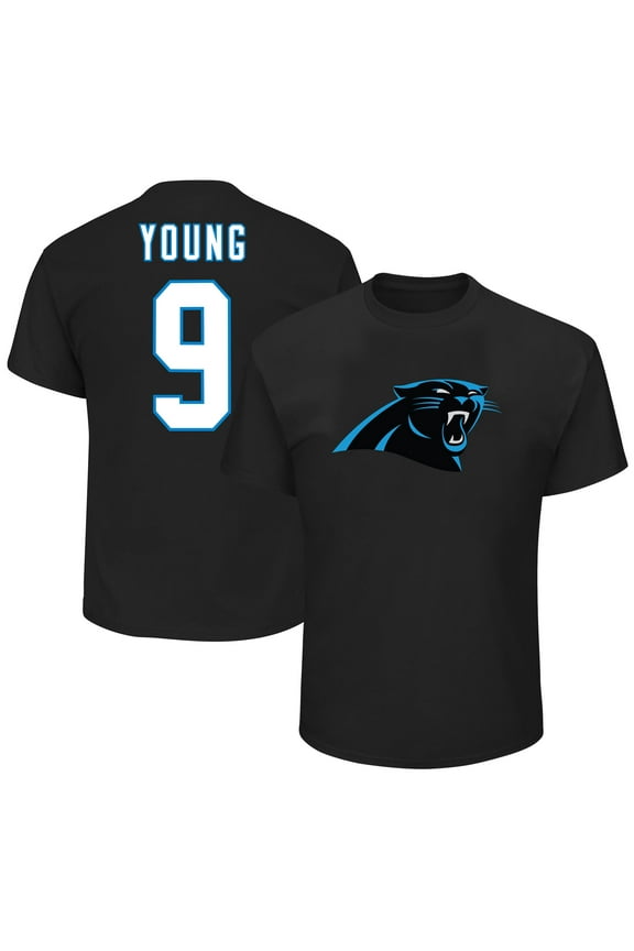 Men's Fanatics Bryce Young Black Carolina Panthers Big & Tall Player Name & Number T-Shirt
