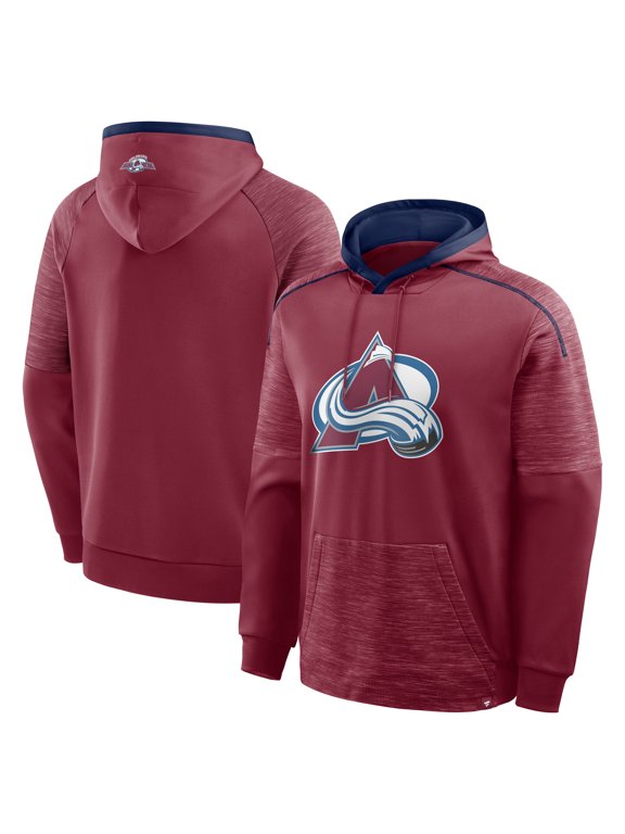 Men's Fanatics Burgundy Colorado Avalanche Goaltender Defender Raglan-Pullover Hoodie