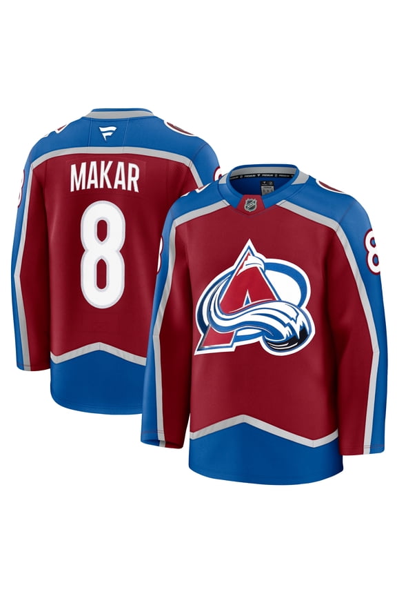 Men's Fanatics Cale Makar Burgundy Colorado Avalanche Home Premium Jersey