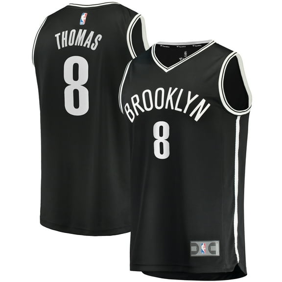 Men's Fanatics Cam Thomas Black Brooklyn Nets 2021 NBA Draft First Round Pick Fast Break Replica Jersey - Icon Edition