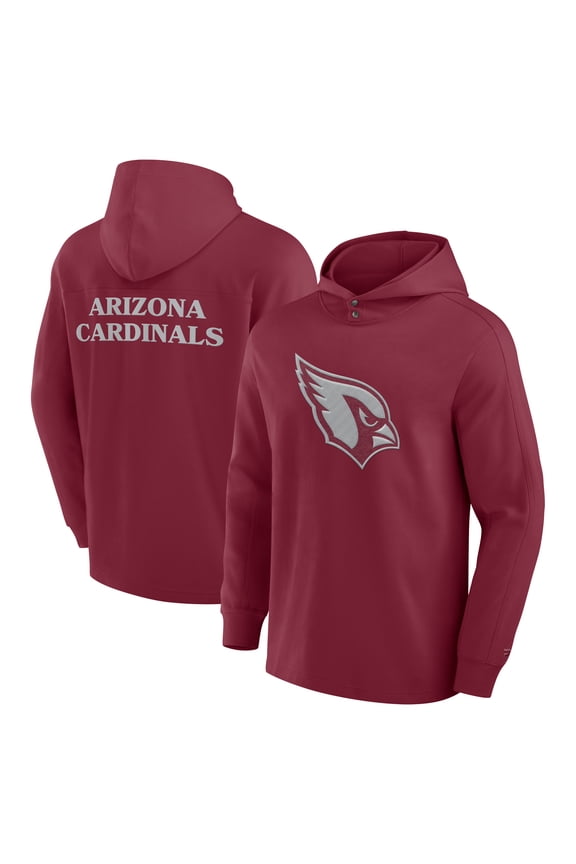 Men's Fanatics Cardinal Arizona Cardinals Elements Blaze Tri-Blend Long Sleeve Hoodie T-Shirt