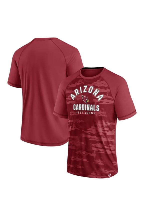 Men's Fanatics Cardinal Arizona Cardinals Hail Mary Raglan T-Shirt
