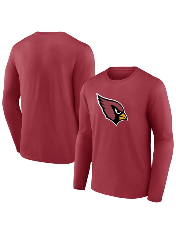 Men's Fanatics Cardinal Arizona Cardinals Primary Logo Long Sleeve T-Shirt
