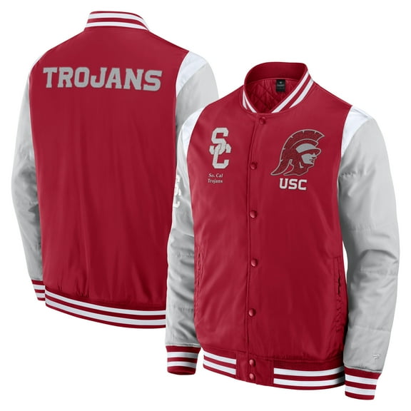 Men's Fanatics  Cardinal USC Trojans Elements-Elite Full-Snap Jacket