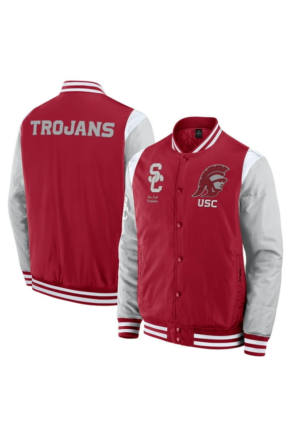 Men's Fanatics Cardinal USC Trojans Elements-Elite Full-Snap Jacket