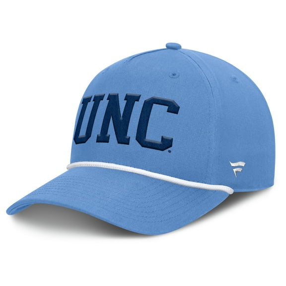 Men's Fanatics Carolina Blue North Carolina Tar Heels Foul Ball Rope Adjustable Hat