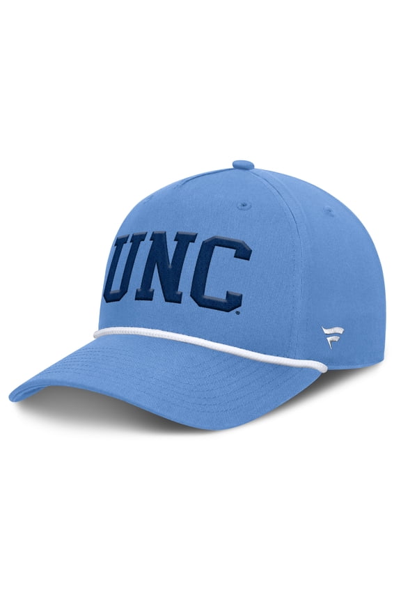 Men's Fanatics Carolina Blue North Carolina Tar Heels Foul Ball Rope Adjustable Hat