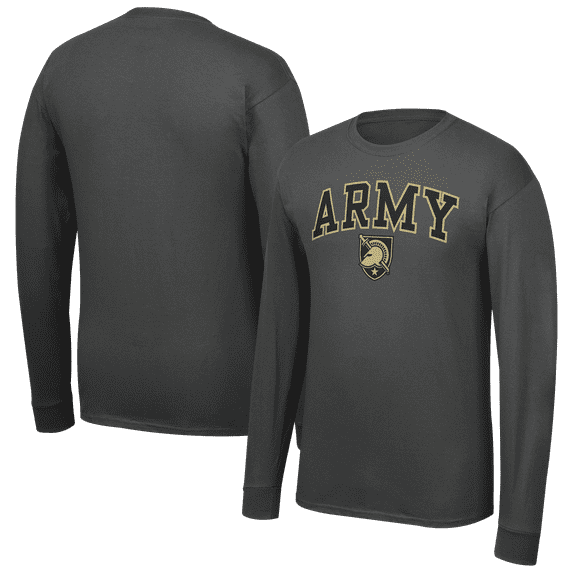 Men's Fanatics Charcoal Army Black Knights Core Long Sleeve T-Shirt