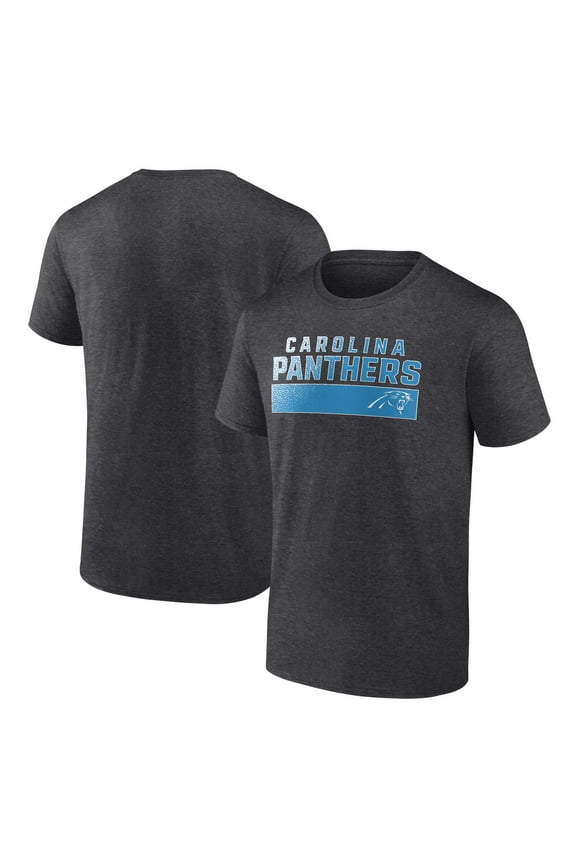 Men's Fanatics  Charcoal Carolina Panthers T-Shirt