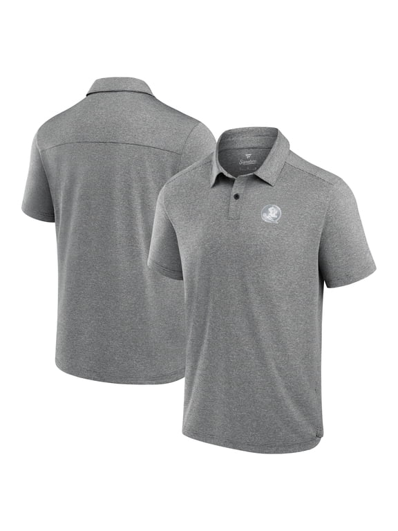 Men's Fanatics Charcoal Florida State Seminoles Performance Polo