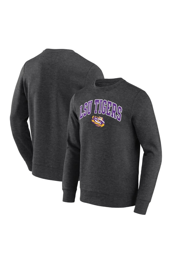 Men's Fanatics Charcoal LSU Tigers Core Long Sleeve T-Shirt