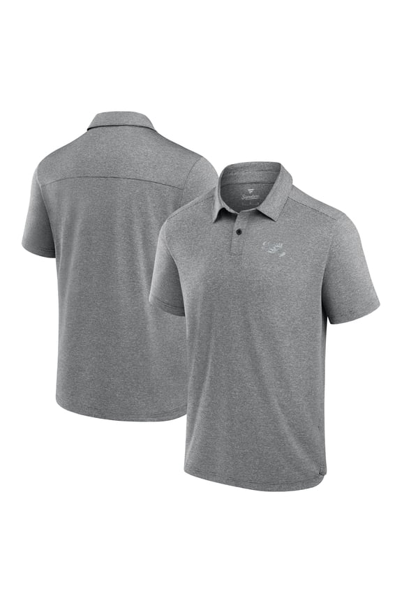 Men's Fanatics Charcoal LSU Tigers Performance Polo
