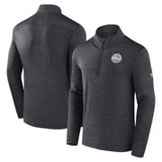 Mens Fanatics Charcoal NHL Authentic Pro The Alumni Quarter-Zip Top
