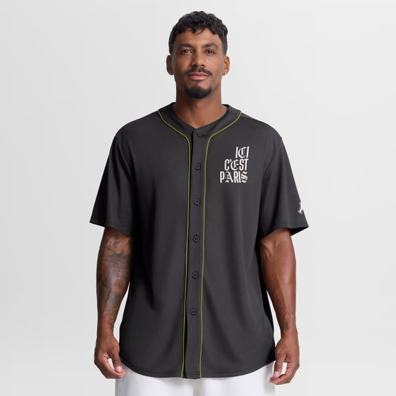Men's Fanatics Charcoal Paris Saint-Germain Oversized Baseball Jersey