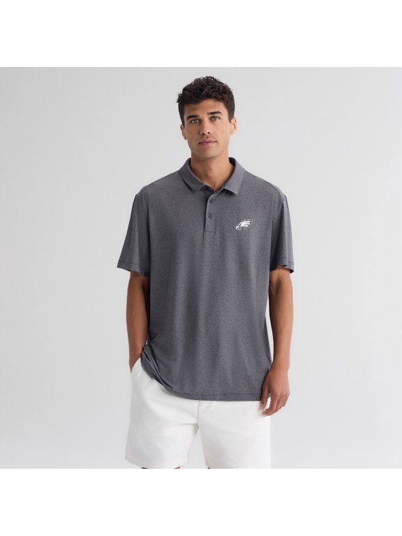 Men's Fanatics Charcoal Philadelphia Eagles Clutch Polo