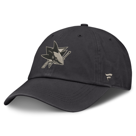 Men's Fanatics Charcoal San Jose Sharks Road Phantom Washed Adjustable Hat