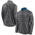 thumbnail image 1 of Men's Fanatics Charcoal Texas Rangers Getting Faster Space-Dye Quarter-Zip Top, 1 of 3