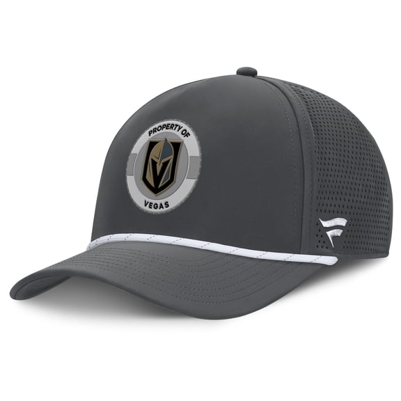 Men's Fanatics Charcoal Vegas Golden Knights Authentic Pro Rink Adjustable Hat