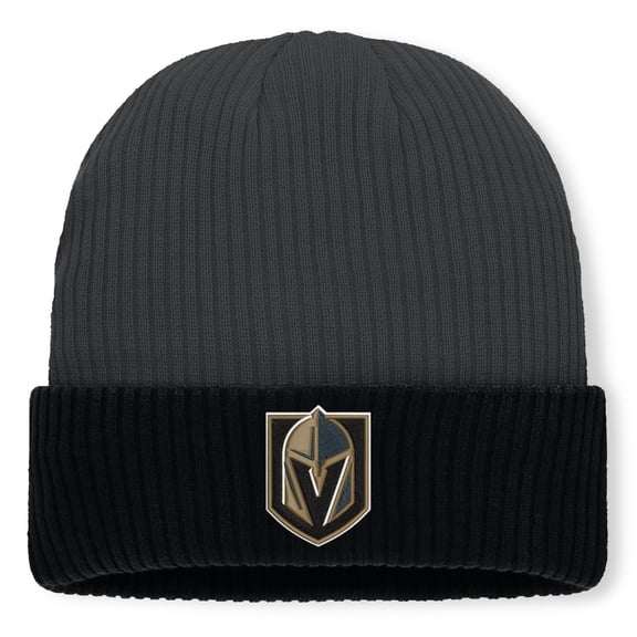 Men's Fanatics Charcoal Vegas Golden Knights Authentic Pro Rink Cuffed Knit Hat