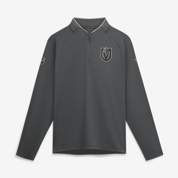 Men's Fanatics Charcoal Vegas Golden Knights Authentic Pro Rink Lightweight Quarter-Zip Pullover