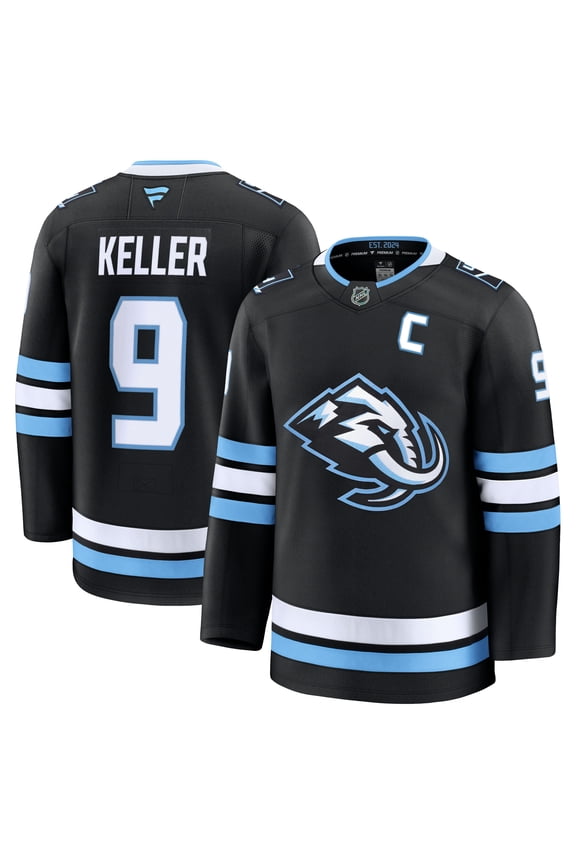 Men's Fanatics Clayton Keller Black Utah Mammoth Home Premium Player Jersey