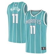 Mens Fanatics Cody Martin Teal Charlotte Hornets Fast Break Replica Jersey - Icon Edition
