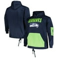 thumbnail image 1 of Men's Fanatics College Navy Seattle Seahawks Big & Tall Pullover Hoodie, 1 of 3