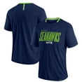 thumbnail image 1 of Men's Fanatics College Navy Seattle Seahawks Defender Fade Slant T-Shirt, 1 of 3