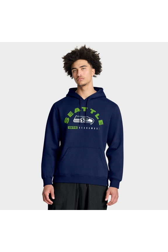 Men's Fanatics College Navy Seattle Seahawks Delay of Game Legacy Pullover Hoodie