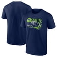 thumbnail image 1 of Men's Fanatics College Navy Seattle Seahawks Hometown Rushing Yards T-Shirt, 1 of 3