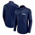 thumbnail image 1 of Men's Fanatics College Navy Seattle Seahawks Quarterback Quarter-Zip Top, 1 of 3