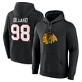 thumbnail image 1 of Men's Fanatics Connor Bedard Black Chicago Blackhawks Authentic Stack Name & Number Tri-Blend Pullover Hoodie, 1 of 3