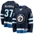 thumbnail image 1 of Men's Fanatics Connor Hellebuyck Navy Winnipeg Jets Breakaway Replica Jersey, 1 of 3