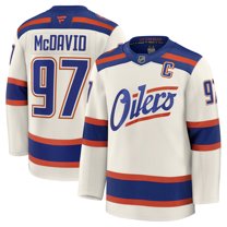 Men's Fanatics Connor McDavid Light Beige Edmonton Oilers Alternate Premium Jersey